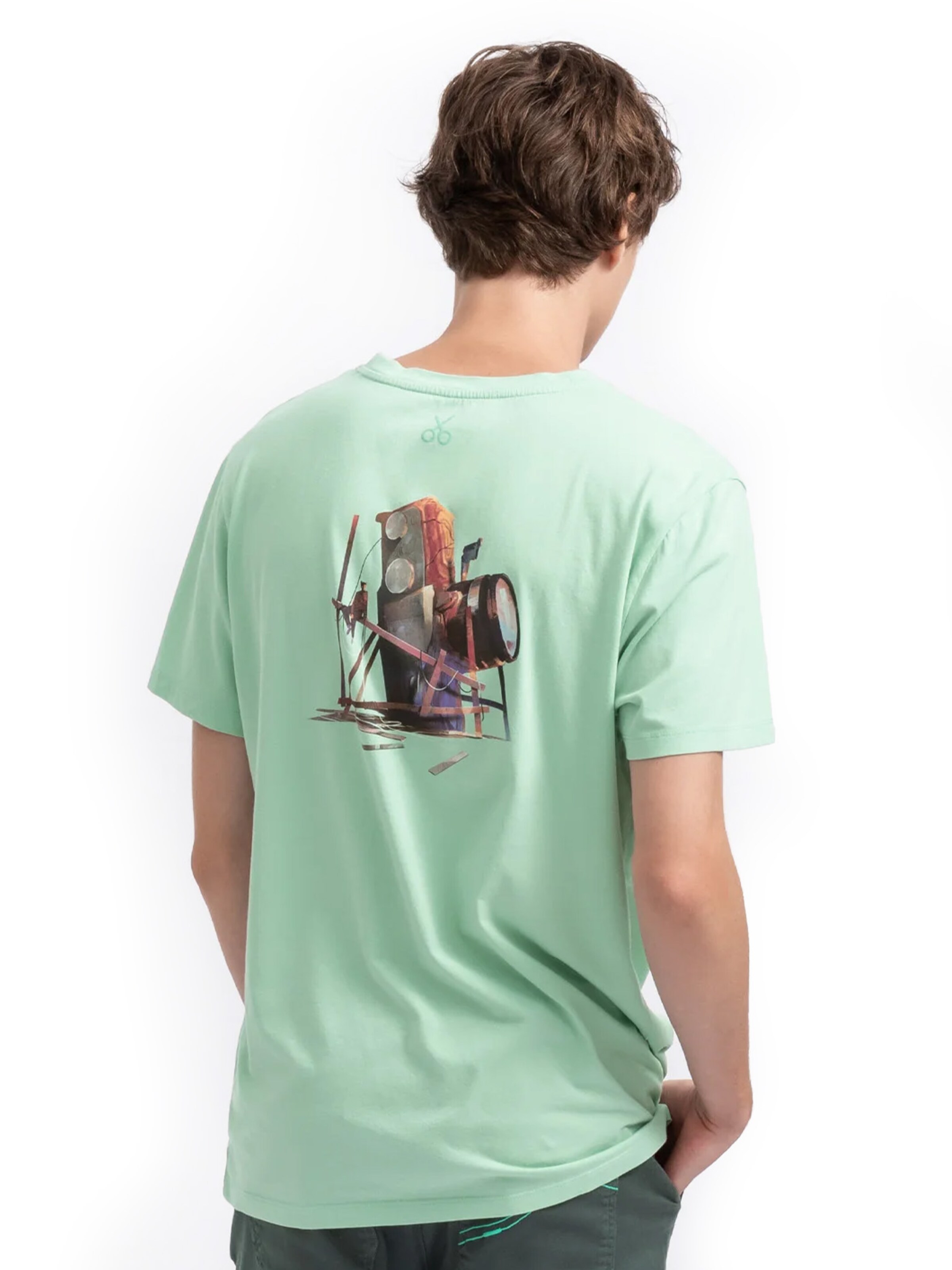 Kaft Shirt 'Velv' in Groen: voorkant