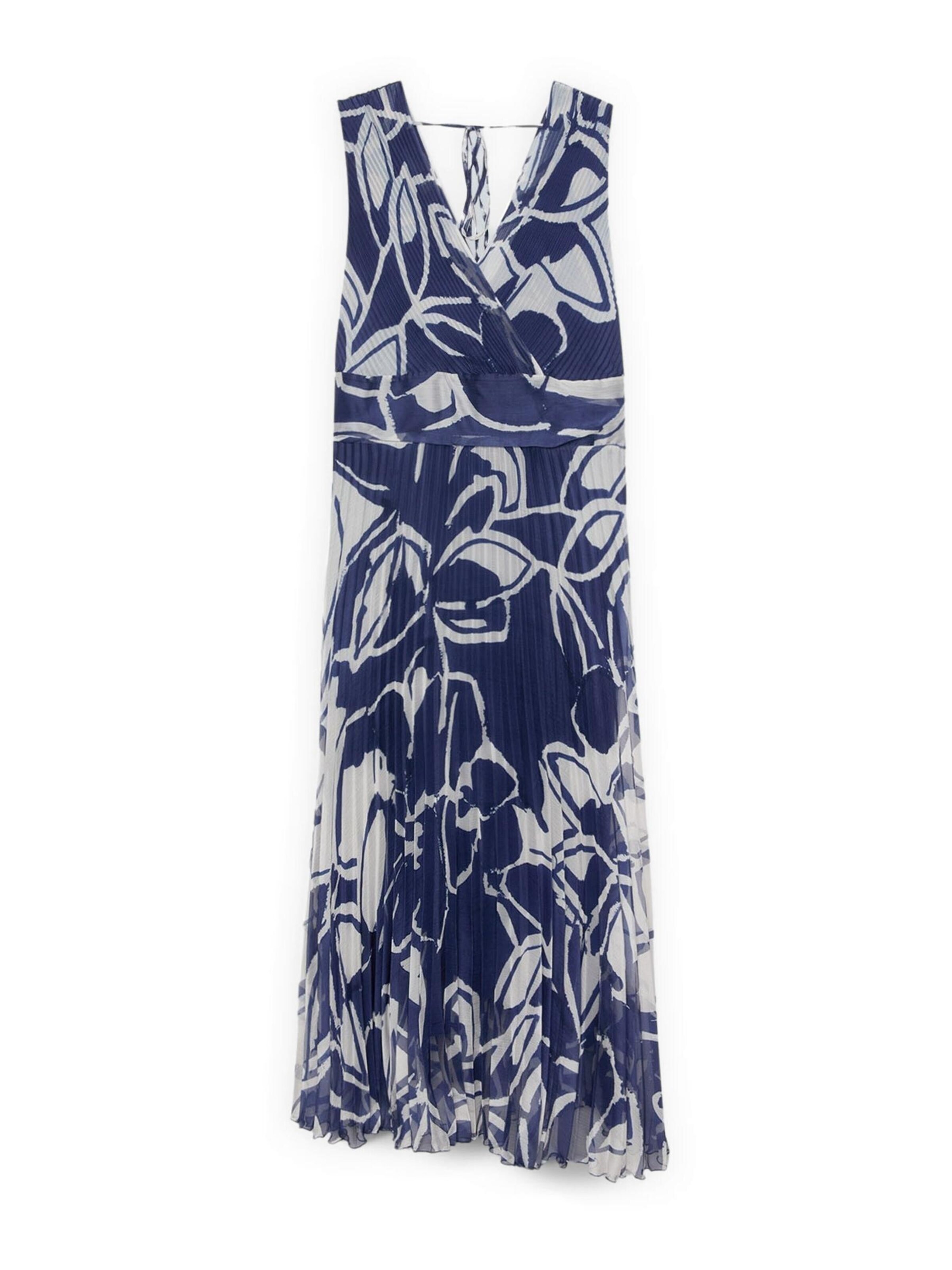 Fiorella Rubino Jurk in Blauw: voorkant