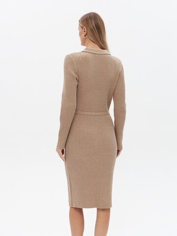 Passioni Knitted dress in Beige