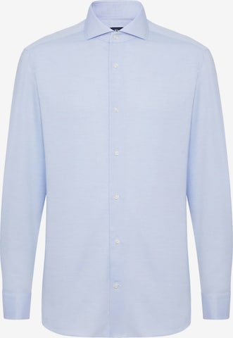 Boggi Milano Slim fit Button Up Shirt in Blue: front