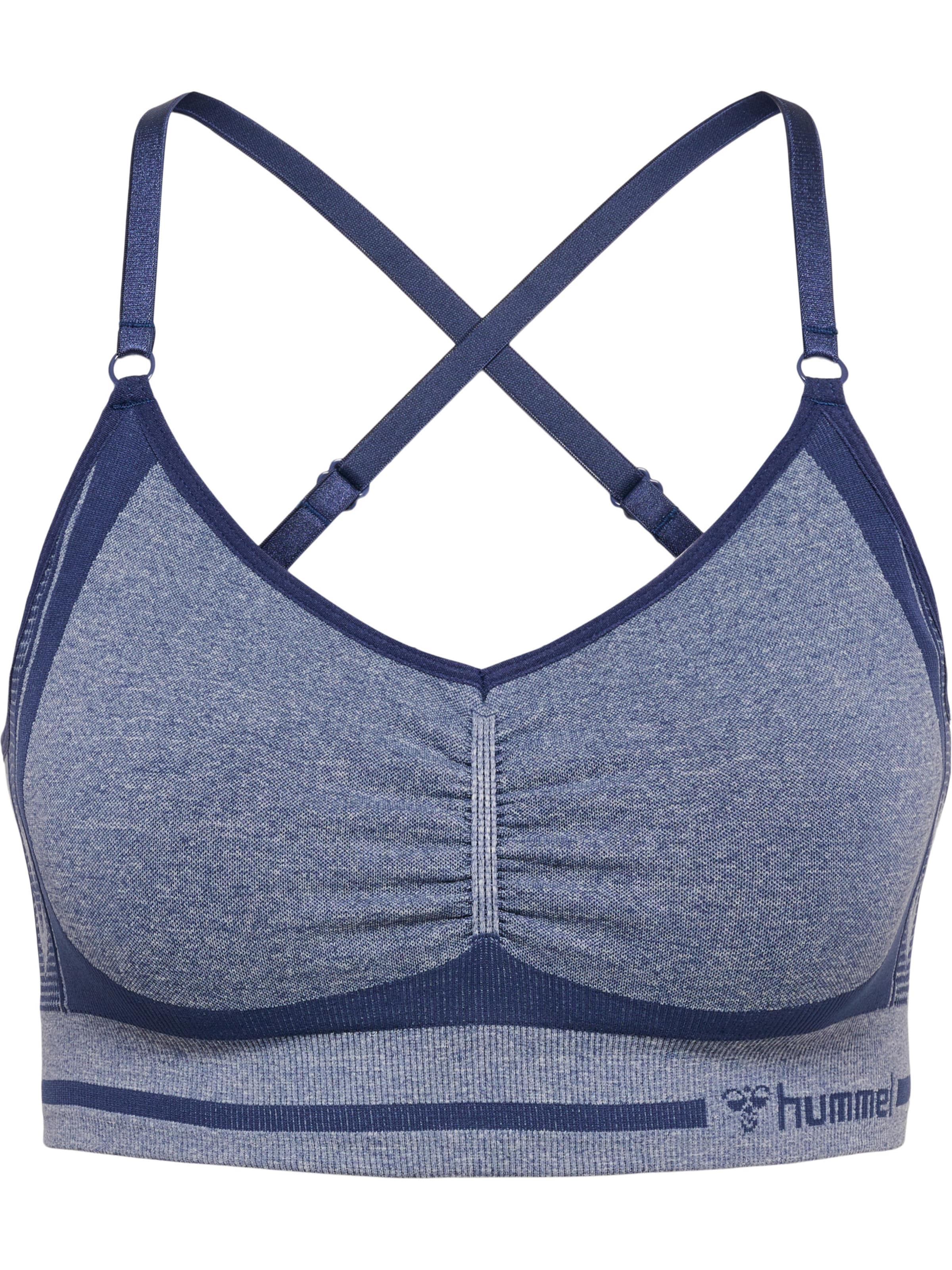 Hummel Bustier Sports-BH i blå: forside