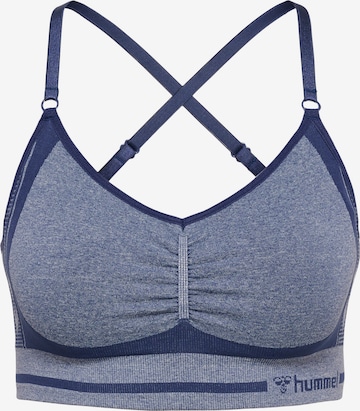 Hummel Sports Bra in Blue: front