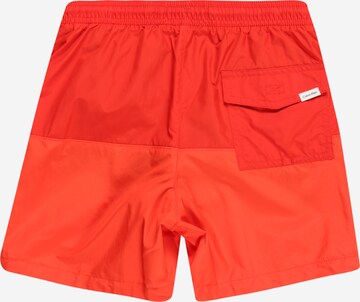 Calvin Klein Swimwear Board Shorts in Red