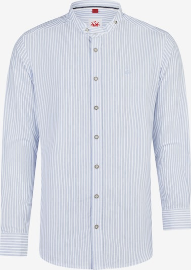 SPIETH & WENSKY Trachtenhemd 'Kurnau' in Slim-Fit in 37-38 in blau / weiß, Produktansicht
