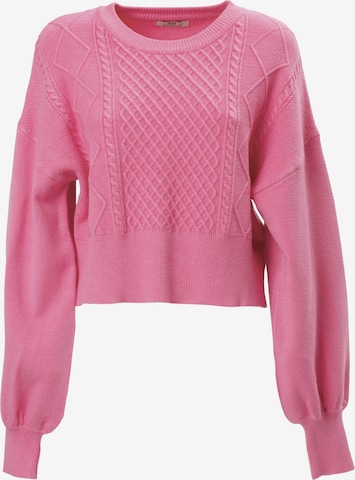 Influencer Пуловер в розово: отпред