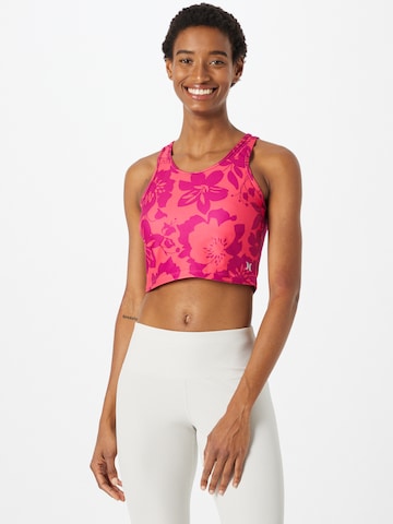 Hurley Bralette Sports top in Pink: front