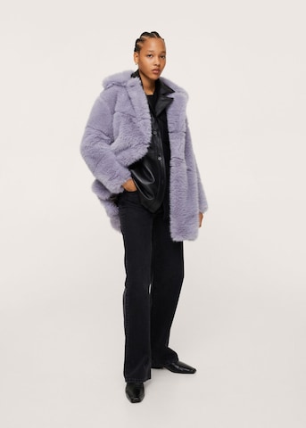 MANGO Winter Coat 'Purpurin' in Purple