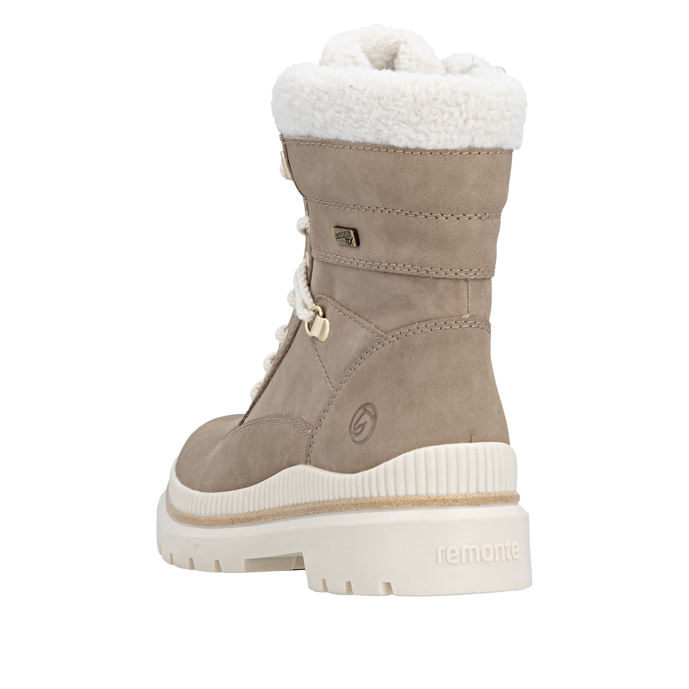 REMONTE Schnürstiefelette in Beige