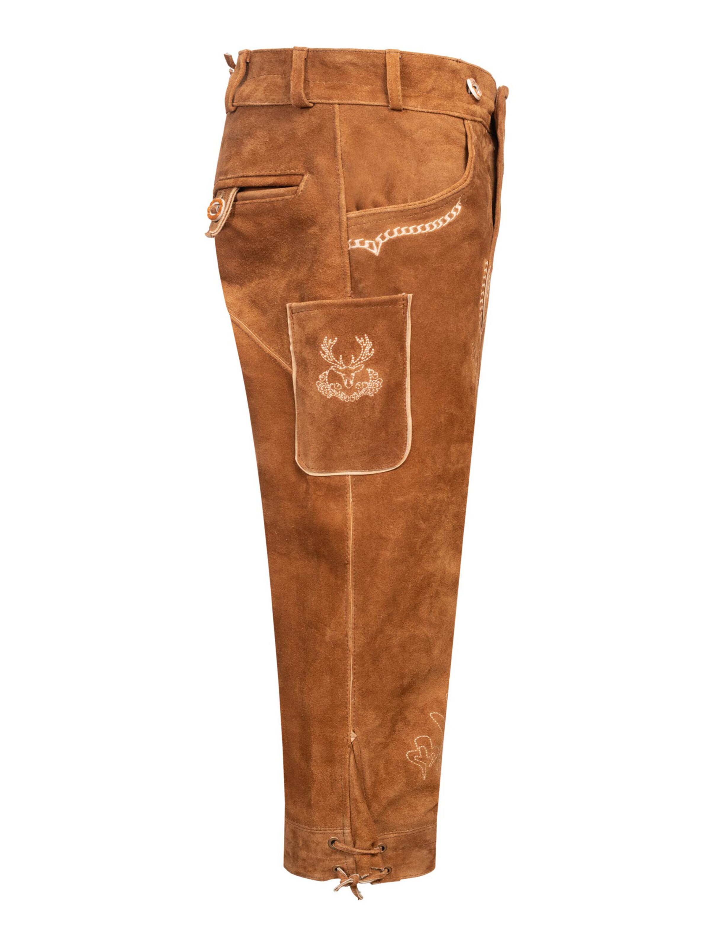 Alessandro Salvarini Regular Trachtenhose in Braun