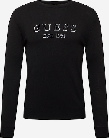 GUESS - Pullover 'OWEN' em preto: frente