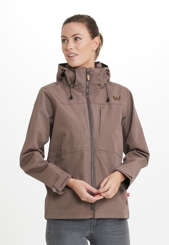 Whistler Outdoor Jacket 'Downey' in Brown: front