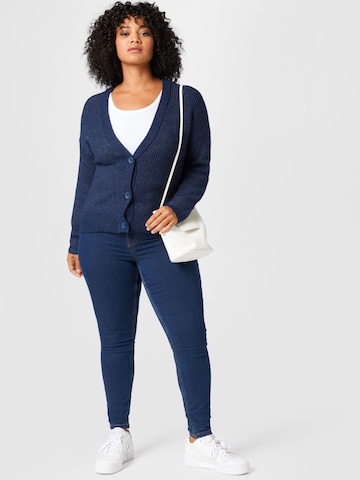 Cardigan 'Esly' ONLY Carmakoma en bleu