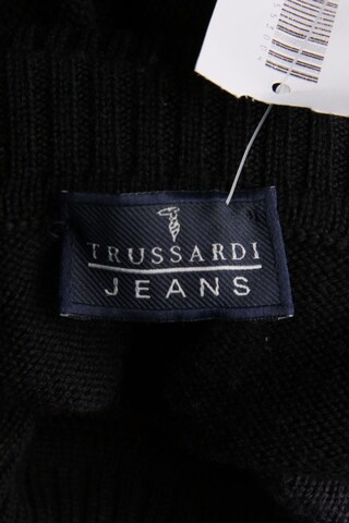 Trussardi Jeans Woll-Pullover L in Schwarz
