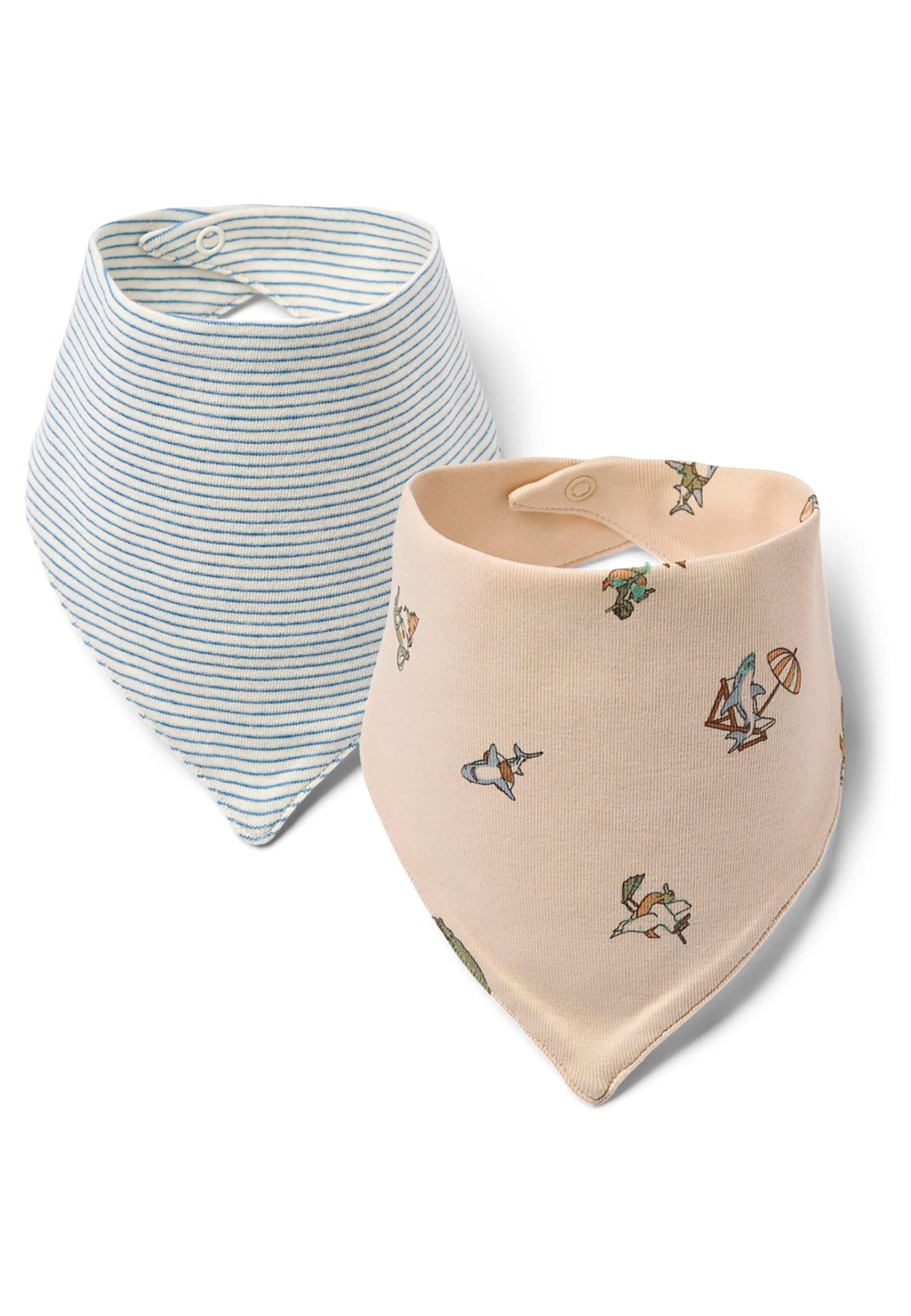 WHEAT - Lenço em azul: frente