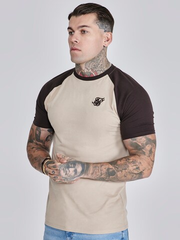 SikSilk Shirt in Beige: front
