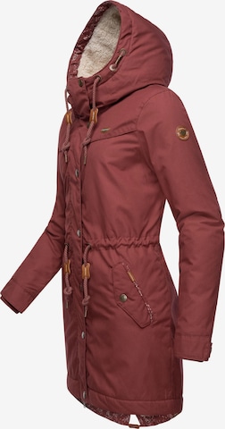 Ragwear - Parka de inverno em vermelho