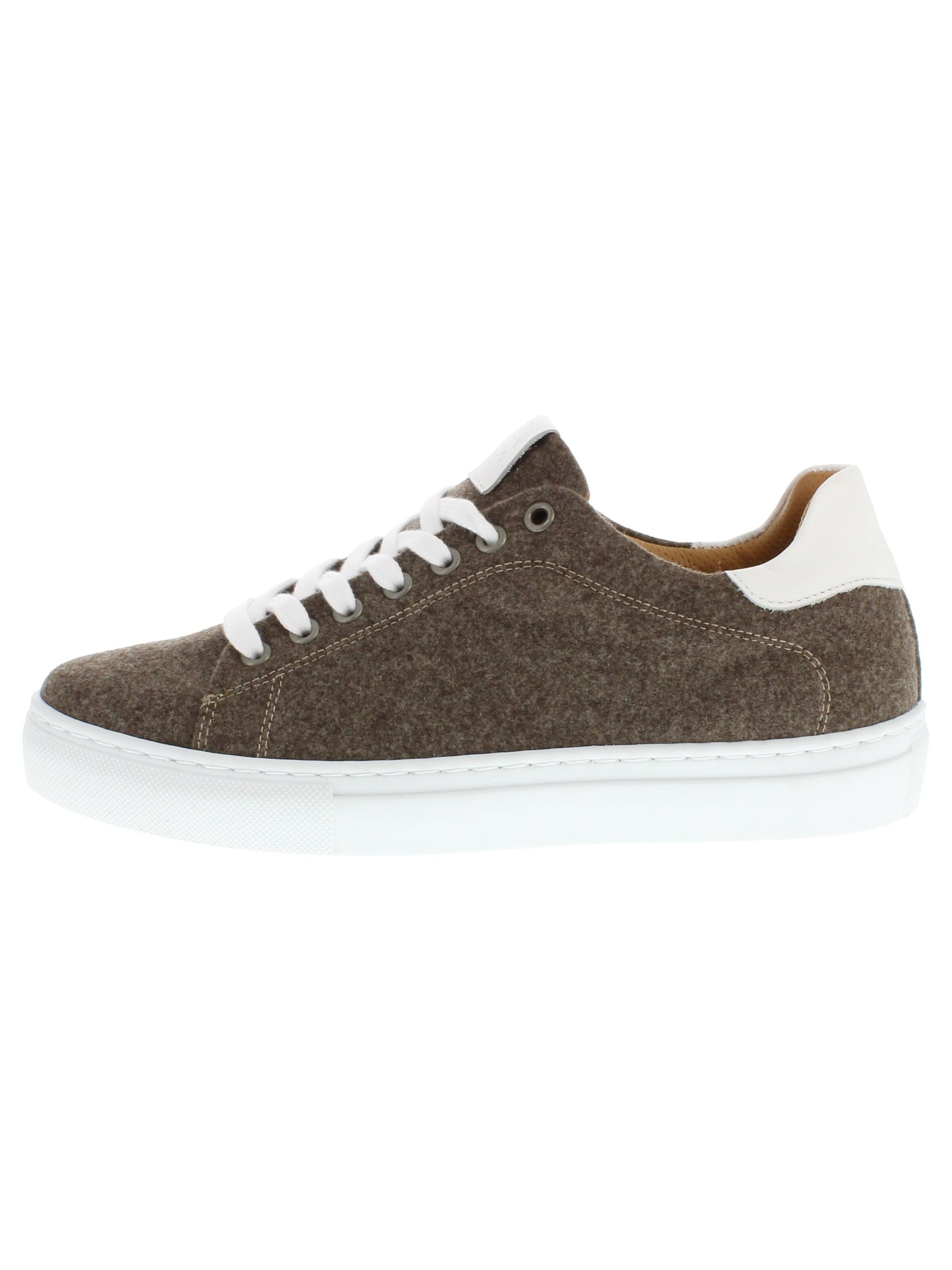 XAVER LUIS Schuhmanufaktur Sneakers 'MIA - Nachhaltiger Merinowolle-Sneaker' in Brown: front