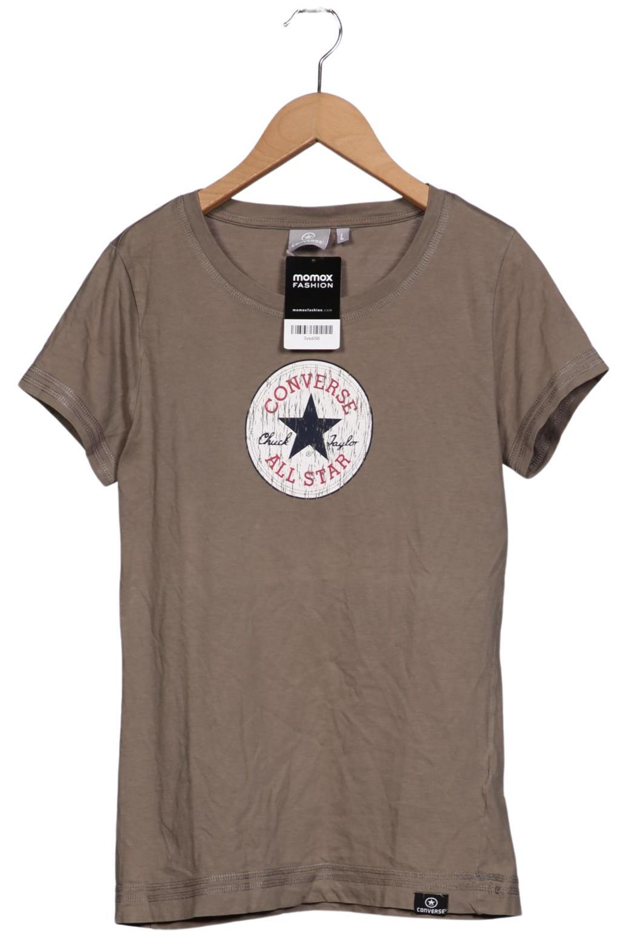 CONVERSE T-Shirt L in Grau: Vorderseite