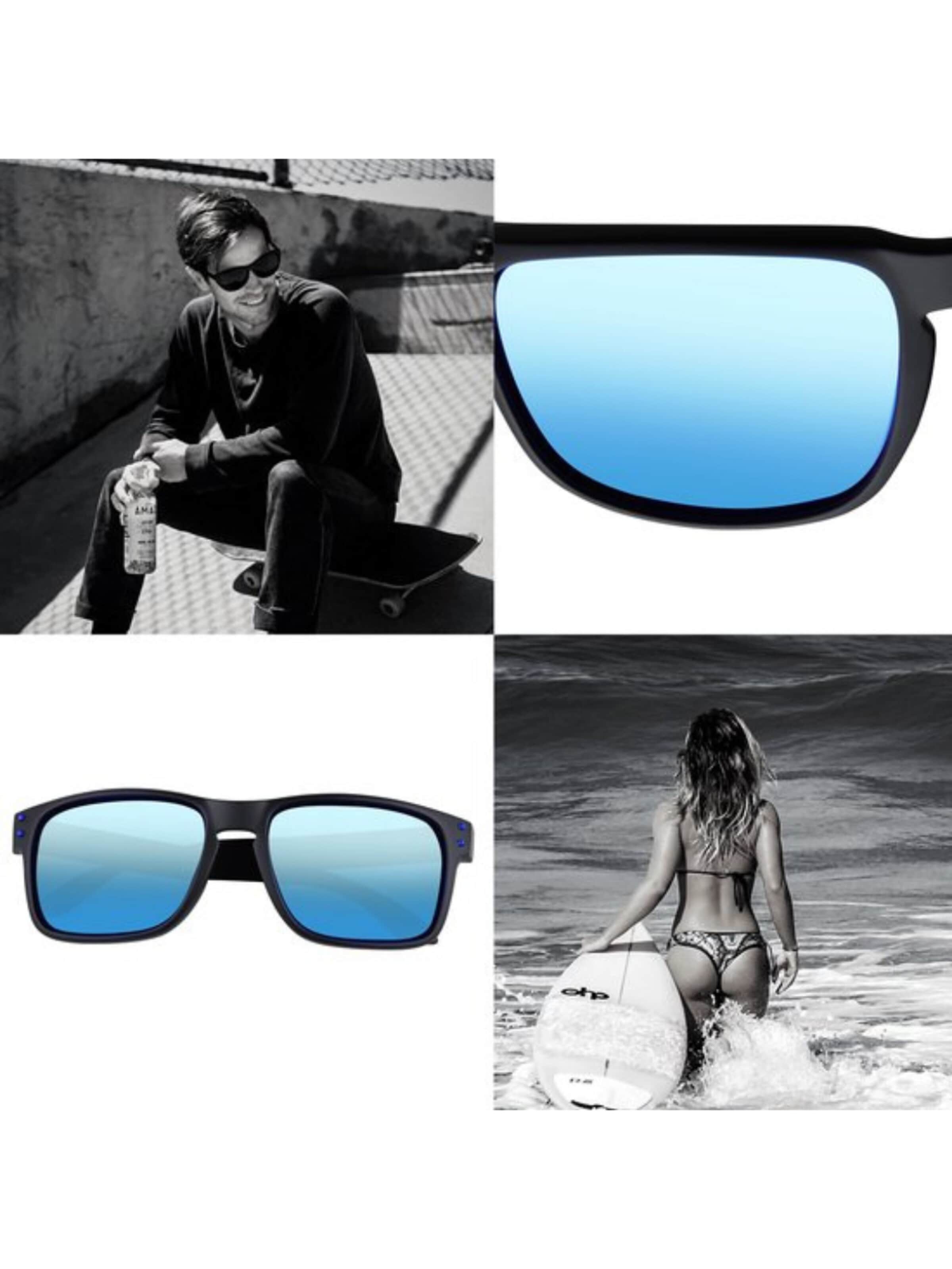 Lunettes de soleil sport 'MowMow Stick Sunglasses - Polarized - Men - Women' Mowmow en bleu