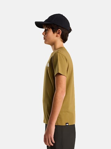 Maglietta 'TEEN SIMPLE DOME REG SS' di THE NORTH FACE in giallo