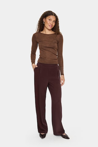 Loosefit Pantalon à pince 'Celest' SAINT TROPEZ en marron