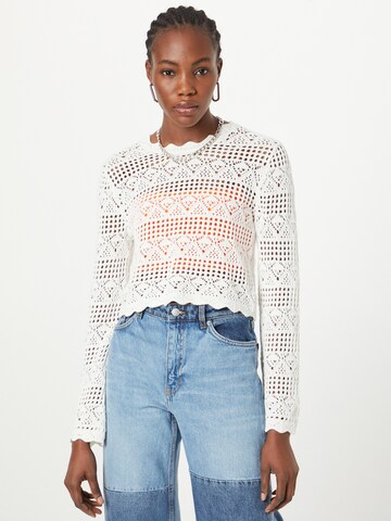 Monki Sweater in White: front