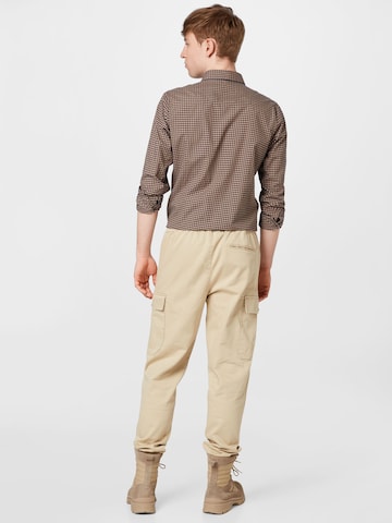 BURTON MENSWEAR LONDON Ozke Kargo hlače | siva barva
