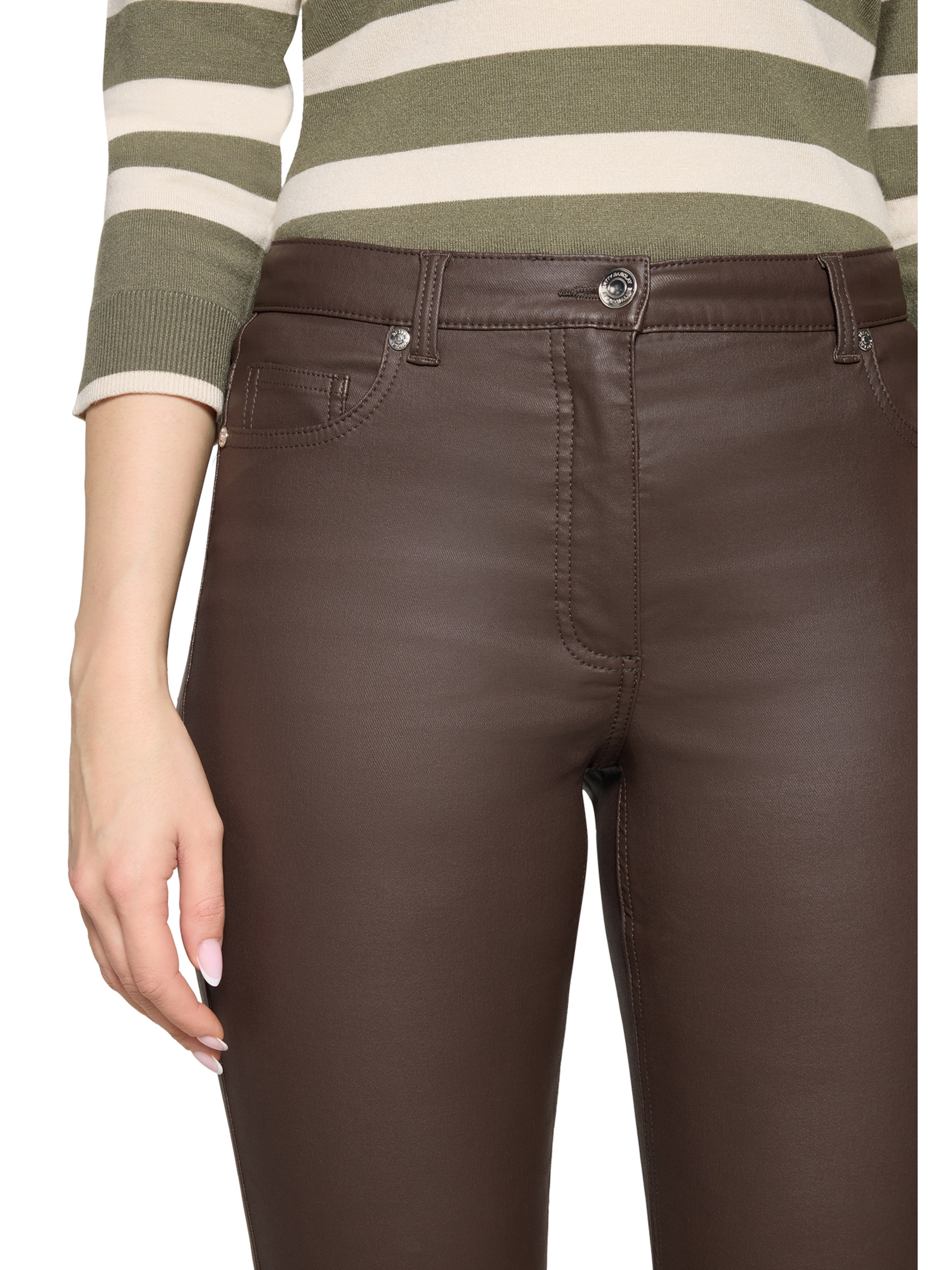Coupe slim Pantalon Betty Barclay en marron