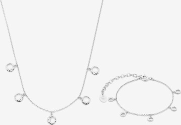 Violet Hamden Jewelry Set in Silver: front