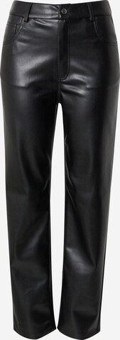 Gina Tricot Regular Pants in Black: front
