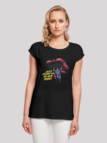 T-shirt 'DC Comics Superman New Ride Superheld' F4NT4STIC en noir : devant
