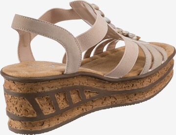 Rieker Sandalen met riem in Beige