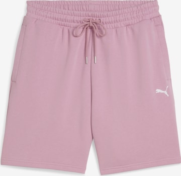 Pantalon 'ESS Relaxed 7' PUMA en rose : devant