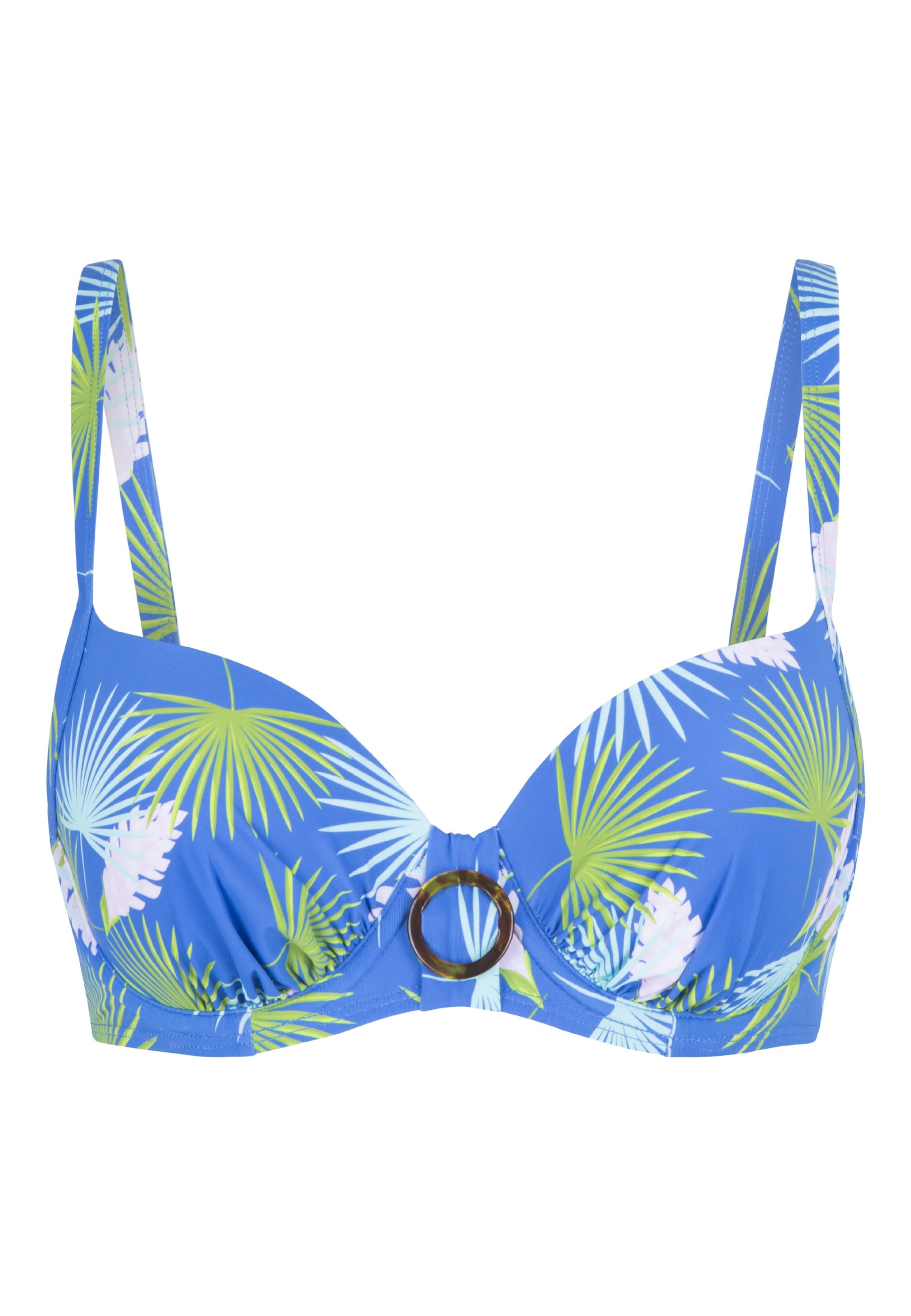 LingaDore T-shirt Bikini top in Blue: front