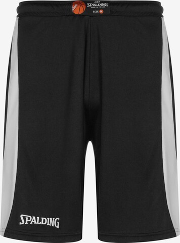 SPALDING Regular Workout Pants 'Jam' in Black: front