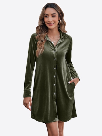 Imily Bela Dolga srajca | zelena barva: sprednja stran