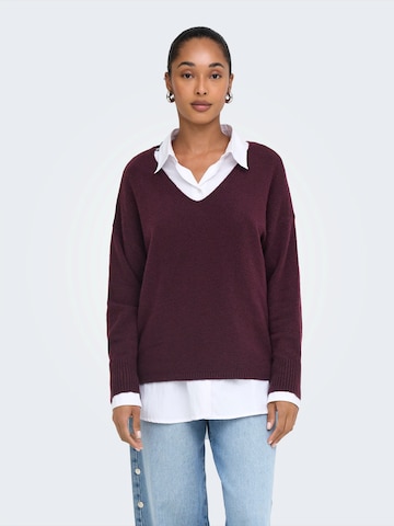 ONLY Pullover 'ONLRICA' in Rot: Vorderseite