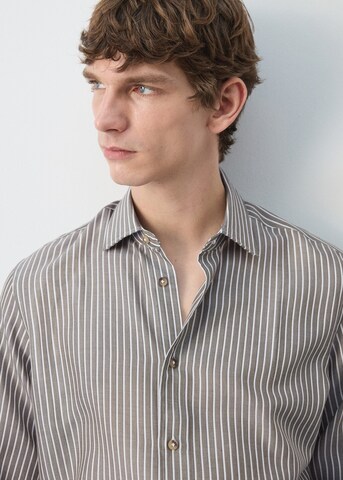 MANGO MAN Regular fit Button Up Shirt 'Dario' in Green