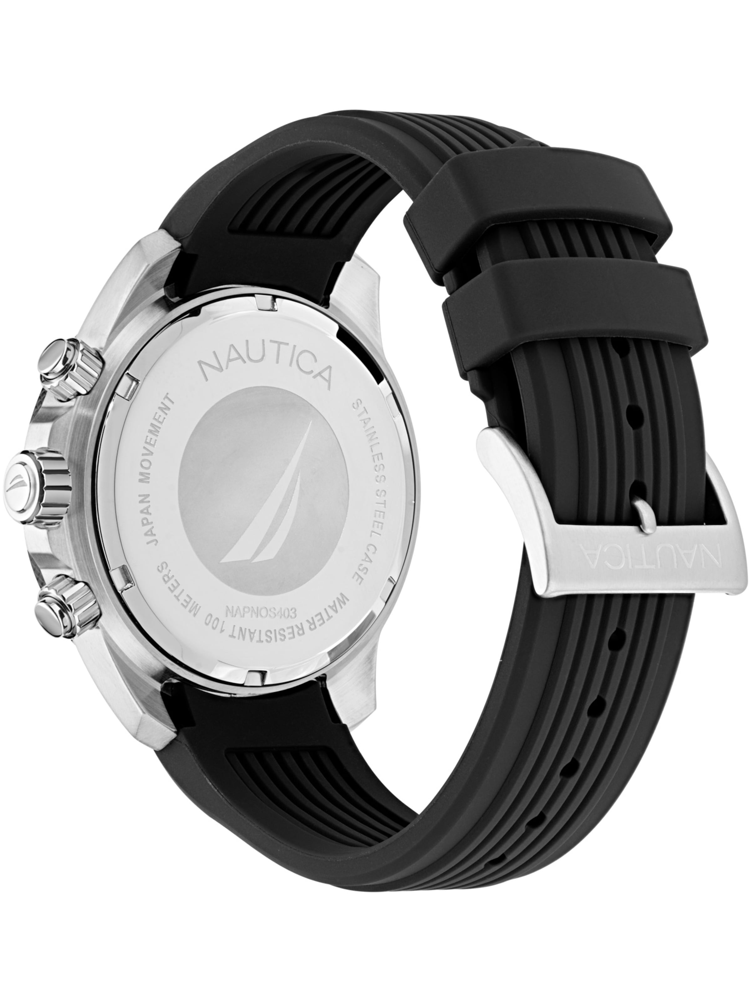 NAUTICA Analoog horloge 'NAUTICA ONE' in Zwart