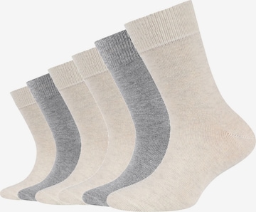 camano Socks in Beige: front