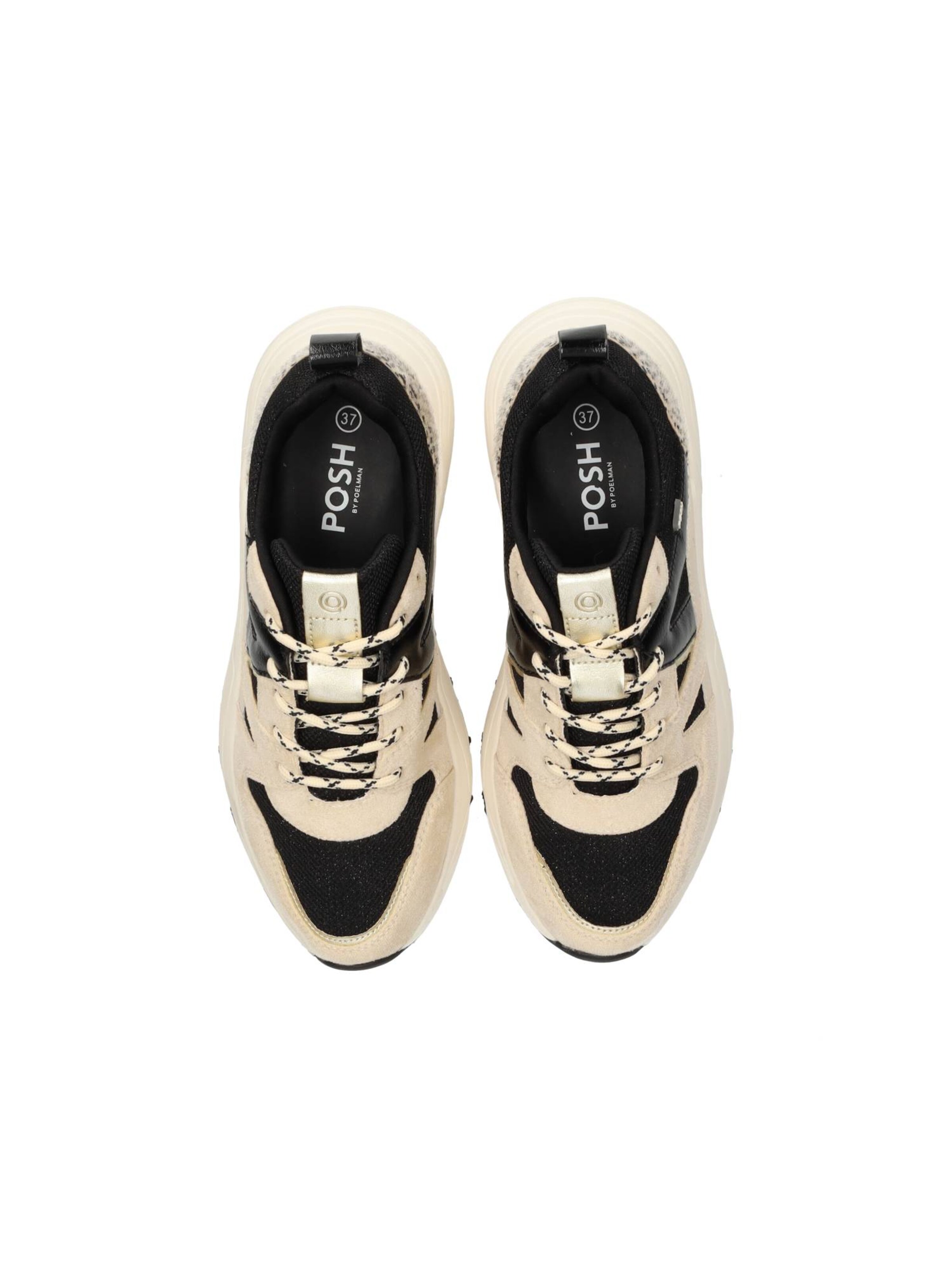 Baskets basses 'Carocel' POSH by Poelman en beige