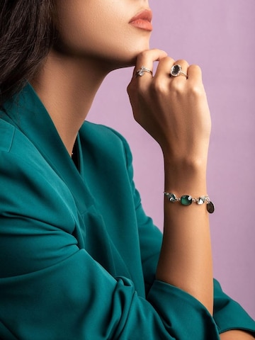 THE GEM STORIES JEWELRY Ring 'Crystal Baroque Ring - Gold' in Bruin