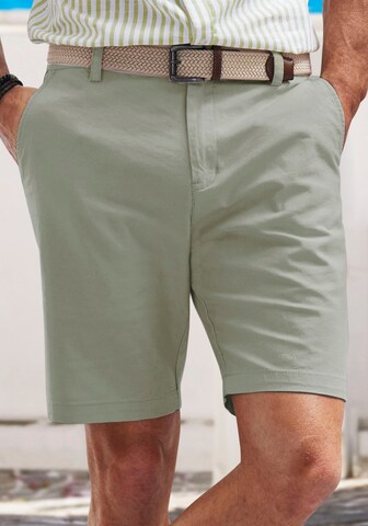 JOHN DEVIN Regularen Chino hlače | zelena barva