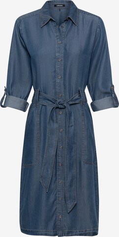 Olsen Shirt Dress in Blue: front