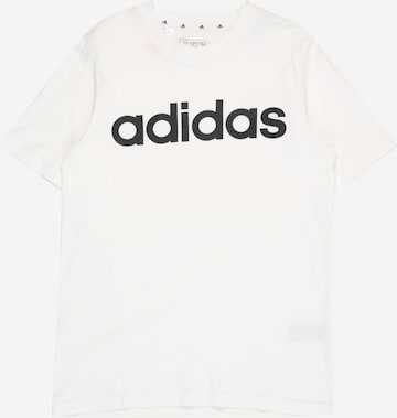ADIDAS SPORTSWEAR Performance Shirt 'Essentials Linear Logo ' in White: front