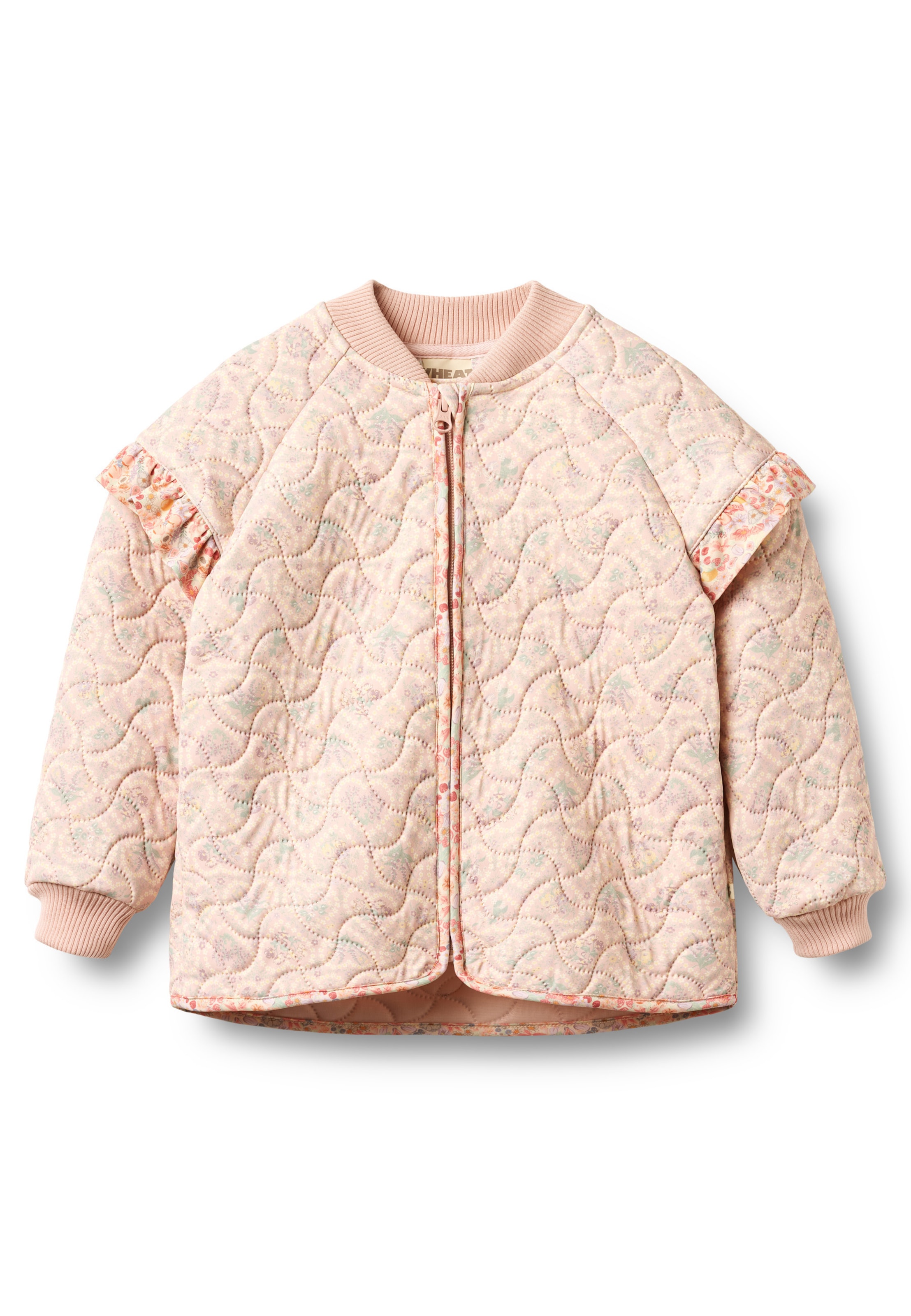 Veste mi-saison 'Stjerna' WHEAT en orange : devant