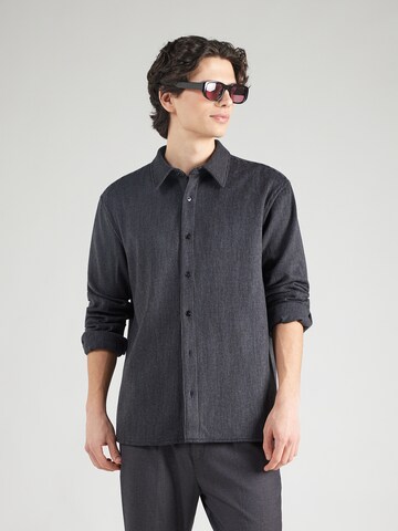 Calvin Klein - Ajuste regular Camisa en azul: frente