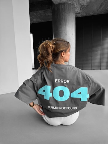 Kleidermafia Shirt 'Oversize 404 T-shirt - Anthracite'‌‌‌‌‌‌‌ in Grau