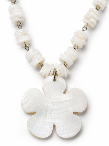 COLLEZIONE ALESSANDRO Kette 'Shellflower'‌‌‌‌‌‌ in Weiß