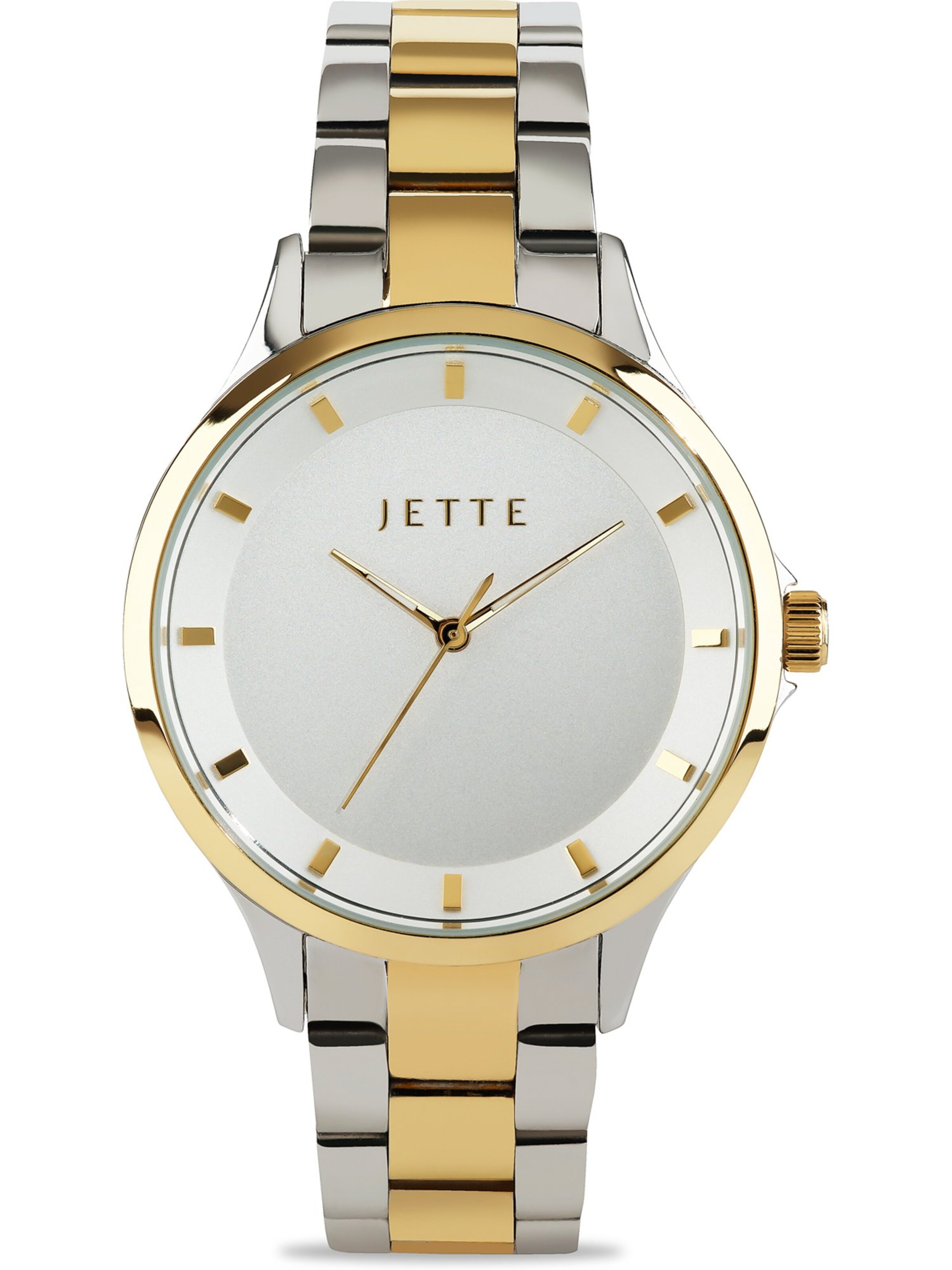 JETTE Uhr in Gold: Vorderseite